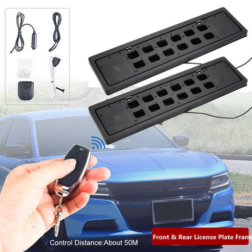 EU Standard Front Rear Car License Plate Flip