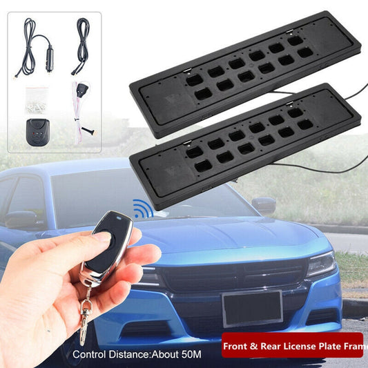 EU Standard Front Rear Car License Plate Flip